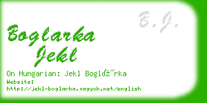 boglarka jekl business card